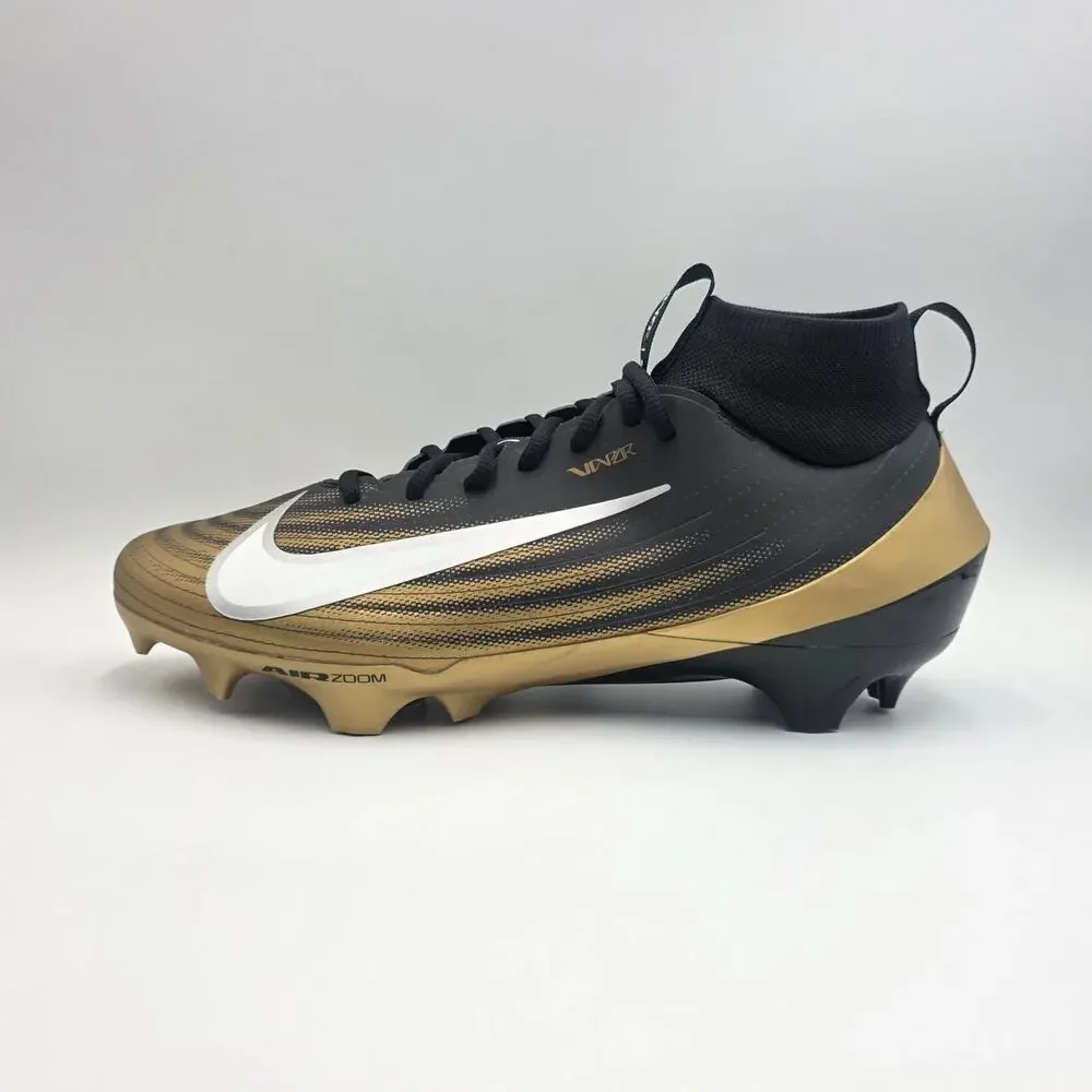Nike Vapor Pro 1 Men's Size 10.5 Football Cleats FB3298-003 Black Gold New